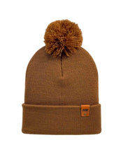 Load image into Gallery viewer, CPP1 HAAKWEAR PomPom Beanie - Made in USA - Camel Brown
