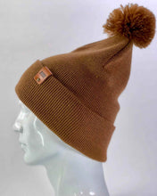 Load image into Gallery viewer, CPP1 HAAKWEAR PomPom Beanie - Made in USA - Camel Brown
