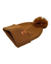 Load image into Gallery viewer, CPP1 HAAKWEAR PomPom Beanie - Made in USA - Camel Brown
