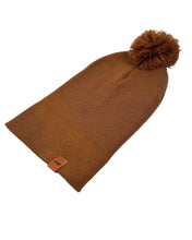 Load image into Gallery viewer, CPP1 HAAKWEAR PomPom Beanie - Made in USA - Camel Brown
