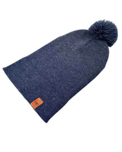 Load image into Gallery viewer, CPP1 HAAKWEAR PomPom Beanie - Made in USA - Denim Blue
