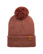Load image into Gallery viewer, CPP1 HAAKWEAR PomPom Beanie - Made in USA - Rusty burgundy
