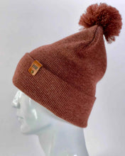Load image into Gallery viewer, CPP1 HAAKWEAR PomPom Beanie - Made in USA - Rusty burgundy
