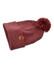 Load image into Gallery viewer, CPP1 HAAKWEAR PomPom Beanie - Made in USA - Rusty burgundy
