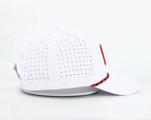 Load image into Gallery viewer, Crown Point White Rope Hat - Chippopotamus Red
