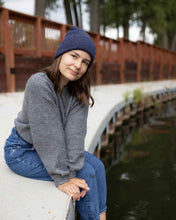 Load image into Gallery viewer, CS106 HAAKWEAR Traditional Silent Cuffed Beanie, Denim Blue
