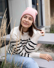 Load image into Gallery viewer, CS111 HAAKWEAR Traditional Silent Cuffed Beanie, Pearl Pink
