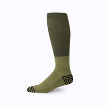 Load image into Gallery viewer, CloudCotton Compression Socks – Colorblock Olive
