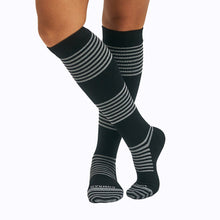 Load image into Gallery viewer, CloudCotton Compression Socks - Black/Grey
