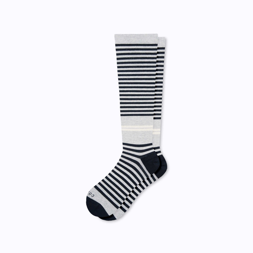 CloudCotton Compression Socks - Black/Grey