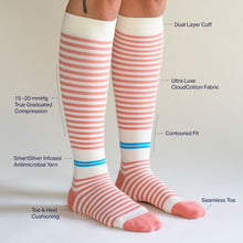 Load image into Gallery viewer, CloudCotton Compression Socks - Terracotta
