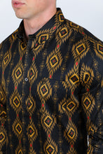 Load image into Gallery viewer, Men’s Legendary Aztec Cotton Spandex Modern Fit shirt - Black
