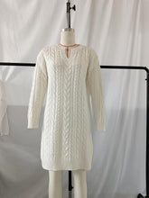 Load image into Gallery viewer, Cable Knit Midi Sweater Dress | NCS
