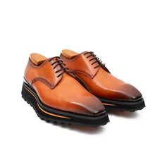 Load image into Gallery viewer, Calf leather business dress derby shoes Brown
