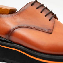 Load image into Gallery viewer, Calf leather business dress derby shoes Brown
