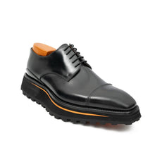 Load image into Gallery viewer, Calf leather dress three quarters derby shoes Black

