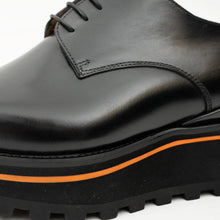 Load image into Gallery viewer, Calf leather dress three quarters derby shoes Black
