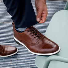 Load image into Gallery viewer, The Cap-Toe (Coffee)

