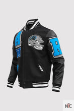 Load image into Gallery viewer, Carolina Panthers Mashup Varsity Jacket
