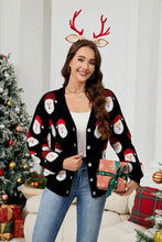 Load image into Gallery viewer, Casual Santa Claus Jacquard Cardigan Sweater | NCS
