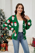 Load image into Gallery viewer, Casual Santa Claus Jacquard Cardigan Sweater | NCS
