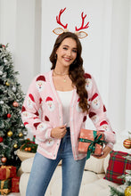 Load image into Gallery viewer, Casual Santa Claus Jacquard Cardigan Sweater | NCS
