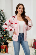 Load image into Gallery viewer, Casual Santa Claus Jacquard Cardigan Sweater | NCS
