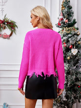 Load image into Gallery viewer, Casual Short V-Neck Knit Christmas Sweater Cardigan | NCS

