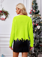 Load image into Gallery viewer, Casual Short V-Neck Knit Christmas Sweater Cardigan | NCS
