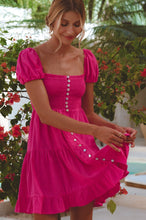 Load image into Gallery viewer, Catalina Smocked Linen Mini Dress
