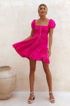 Load image into Gallery viewer, Catalina Smocked Linen Mini Dress
