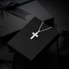 Load image into Gallery viewer, Chevron Cross Pendant - Silver
