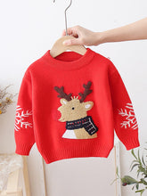 Load image into Gallery viewer, Children's Cartoon Pattern Red Thickened Christmas Sweater | NCS
