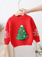 Load image into Gallery viewer, Children's Cartoon Pattern Red Thickened Christmas Sweater | NCS
