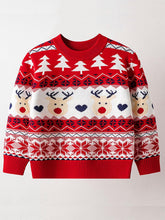 Load image into Gallery viewer, Children's Reindeer Jacquard Casual Pullover Christmas Sweater | NCS
