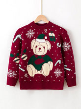 Load image into Gallery viewer, Children's Teddy Bear Christmas Sweater | NCS
