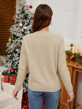 Load image into Gallery viewer, Christmas Candy Cane Sequin Knit Sweater | NCS
