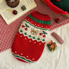 Load image into Gallery viewer, Christmas Cherry Bear Pet Sweater | NCS
