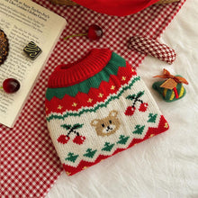 Load image into Gallery viewer, Christmas Cherry Bear Pet Sweater | NCS

