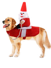 Load image into Gallery viewer, Christmas Dog Costume – Santa Riding Reindeer Style | NCS
