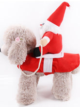 Load image into Gallery viewer, Christmas Dog Costume – Santa Riding Reindeer Style | NCS
