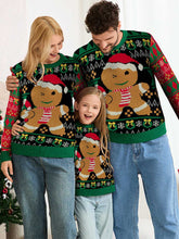 Load image into Gallery viewer, Christmas Gingerbread Fair Isle Colorblock Sweater | NCS
