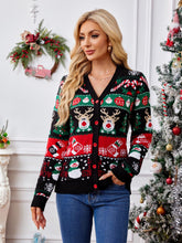 Load image into Gallery viewer, Christmas Long Sleeve Casual Cardigan Sweater | NCS
