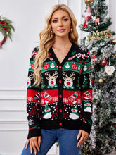 Load image into Gallery viewer, Christmas Long Sleeve Casual Cardigan Sweater | NCS
