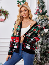 Load image into Gallery viewer, Christmas Long Sleeve Casual Cardigan Sweater | NCS
