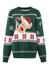 Load image into Gallery viewer, Christmas Reindeer Jacquard Family Matching Sweater | NCS
