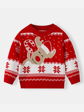 Load image into Gallery viewer, Christmas Reindeer Jacquard Family Matching Sweater | NCS
