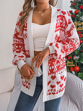 Load image into Gallery viewer, Christmas Reindeer Long Sleeve Cardigan Sweater | NCS
