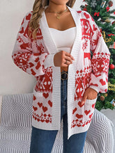 Load image into Gallery viewer, Christmas Reindeer Long Sleeve Cardigan Sweater | NCS
