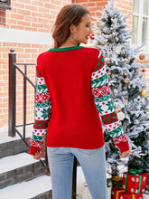 Load image into Gallery viewer, Christmas Tree Embroidered Knit Ugly Christmas Sweater | NCS

